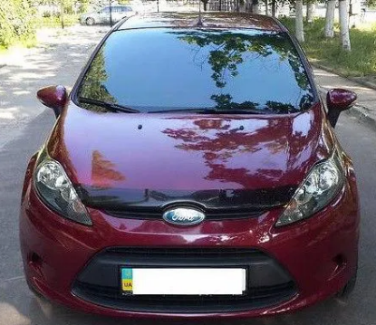 Дефлектор капота (мухобойка) Ford Fiesta 2008-2015 (Форд Фиеста) SIM